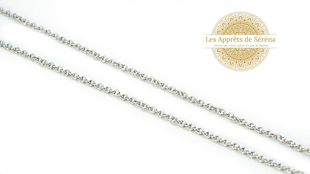 copy of Chaîne acier 304 maillon rectangle 7x4mm argent