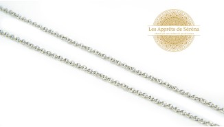 copy of Chaîne acier 304 maillon rectangle 7x4mm argent