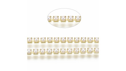 CHAINE DE STRASS NACRE