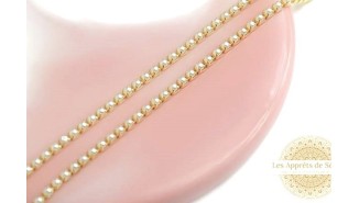 chaine de strass perle nacre