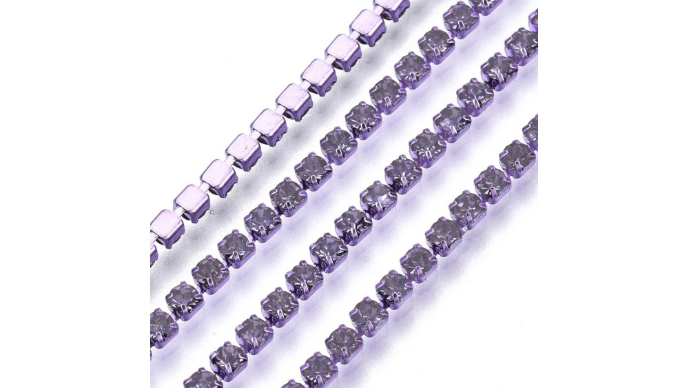 chaine de strass tanzanite