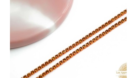chaine strass orange
