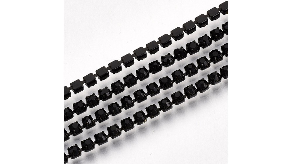 copy of Chaîne de strass laiton or perle de nacre ABS