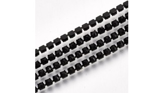 chaine de strass noire