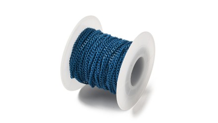 copy of Chaîne acier inoxydable maille gourmette 3x2mm vert sapin