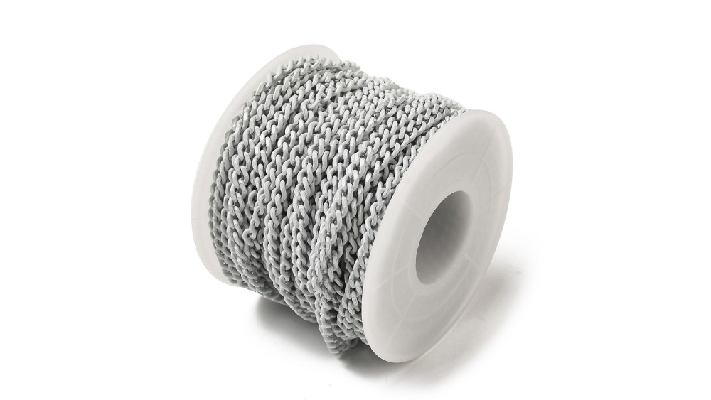 copy of Chaîne acier inoxydable maille gourmette 3x2mm vert sapin