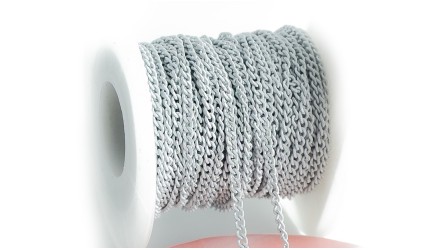 copy of Chaîne acier inoxydable maille gourmette 3x2mm vert sapin
