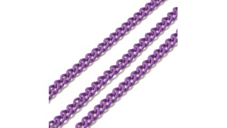 copy of Chaîne acier inoxydable maille gourmette 3x2mm vert sapin