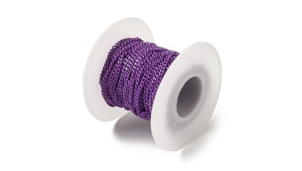 copy of Chaîne acier inoxydable maille gourmette 3x2mm vert sapin