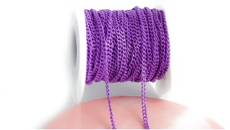 copy of Chaîne acier inoxydable maille gourmette 3x2mm vert sapin