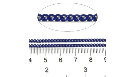 chaine acier bleu marine