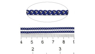 chaine acier bleu marine