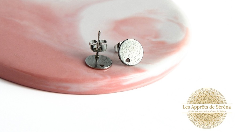 puces acier argent