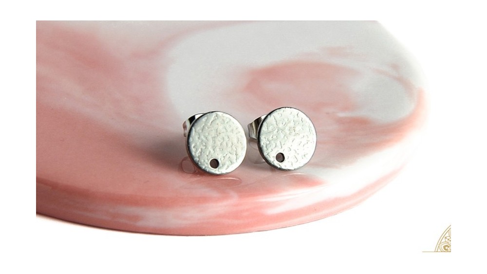 copy of Puces d'oreille en acétate violette x paire