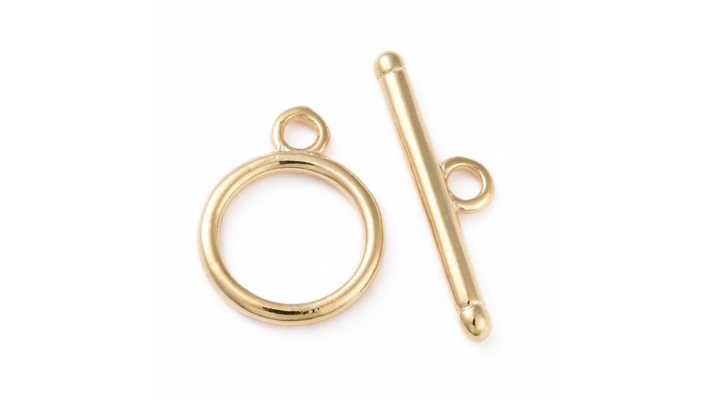 copy of Fermoir toggle 14mm barre à embout en acier inoxydable 24k