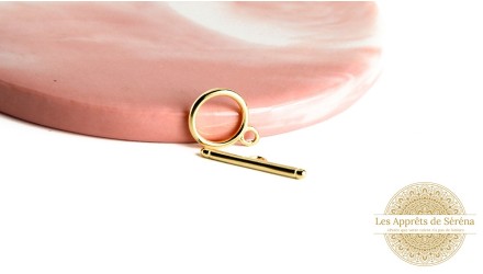 copy of Fermoir toggle 14mm barre à embout en acier inoxydable 24k