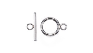 Fermoir Toggle 18mm en  acier inoxydable pour création de bijoux