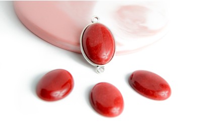 copy of Cabochon 25x18mm en jaspe paysage
