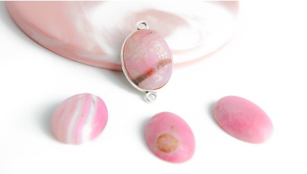 copy of Cabochon 25x18mm en jaspe paysage