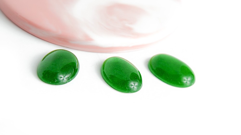 copy of Cabochon 25x18mm en jaspe paysage