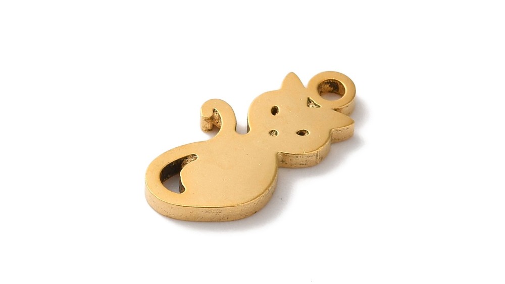 pendentif chat or