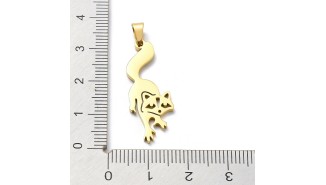 pendentif raton laveur acier