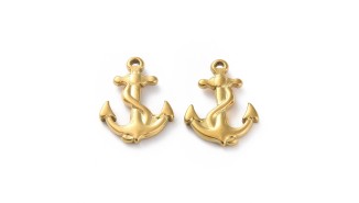 pendentif ancre or