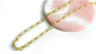 chaine 18k laiton