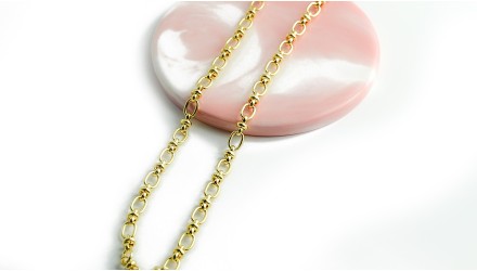 chaine 18 k ovale