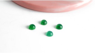 cabochon agate verte 4mm