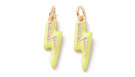 pendentif éclair strass