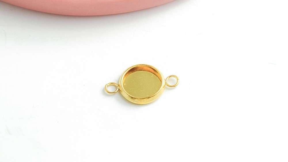 copy of Connecteur support cabochon 6mm acier inoxydable