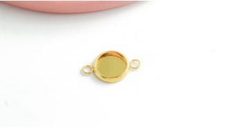 copy of Connecteur support cabochon 6mm acier inoxydable