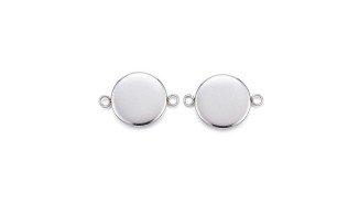 support cabochon 12mm argent