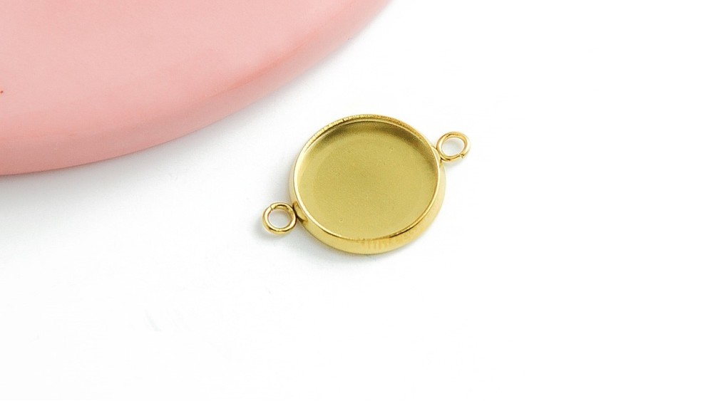 support cabochon 12mm