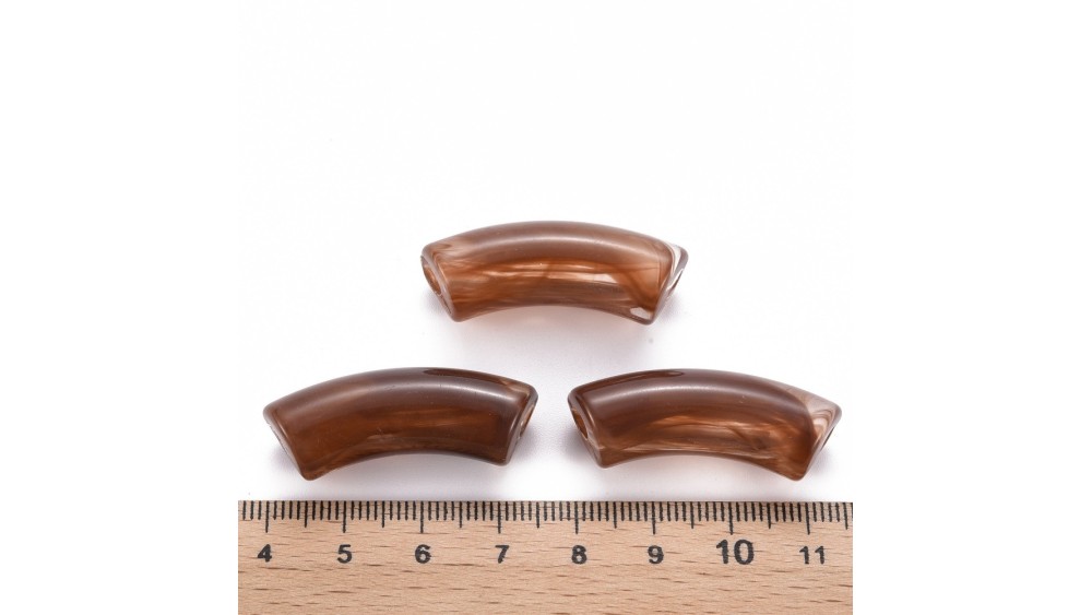copy of Perles tubes en résine 35x13x11mm couleur mix