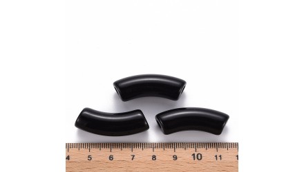 perles tubes noires 3
