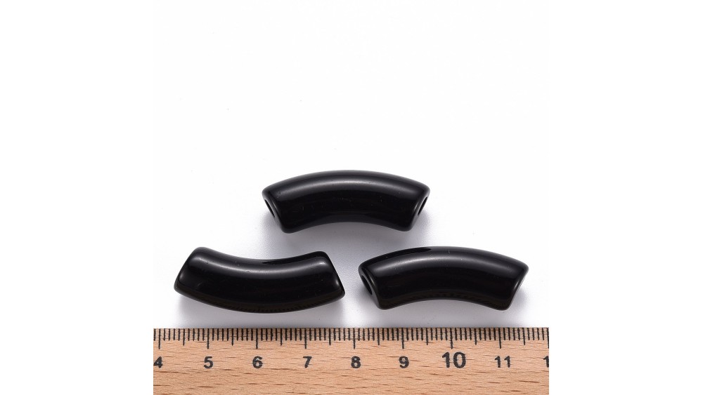 perles tubes noires 3
