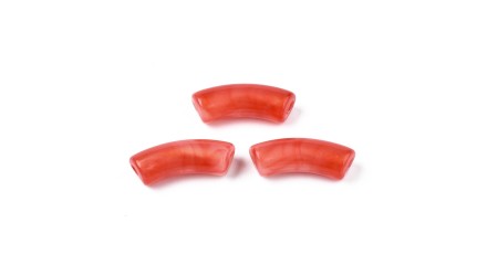 perles tubes mandarine