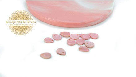 goutte nacre rose