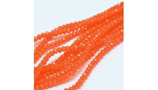 copy of Perles  toupies à facettes 3x2.5mm rose AB toupie verre 2mm perle à facettes roses