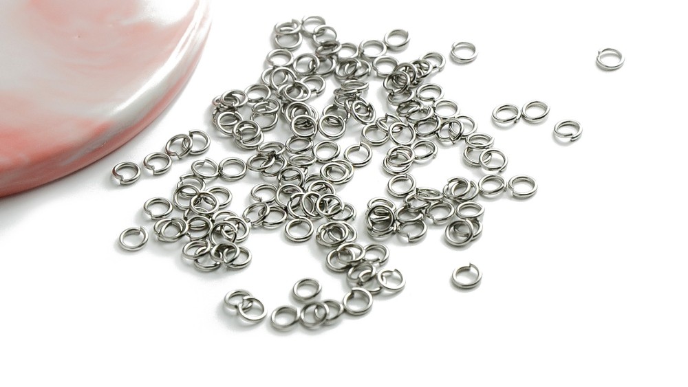 anneau 5mm acier gris