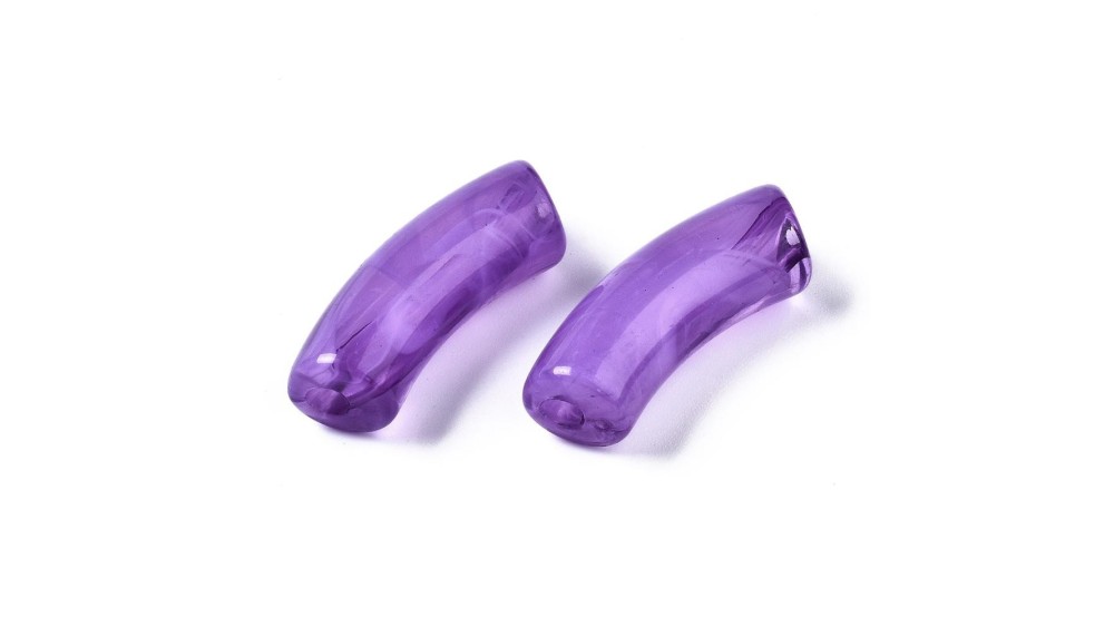 perle tube violette