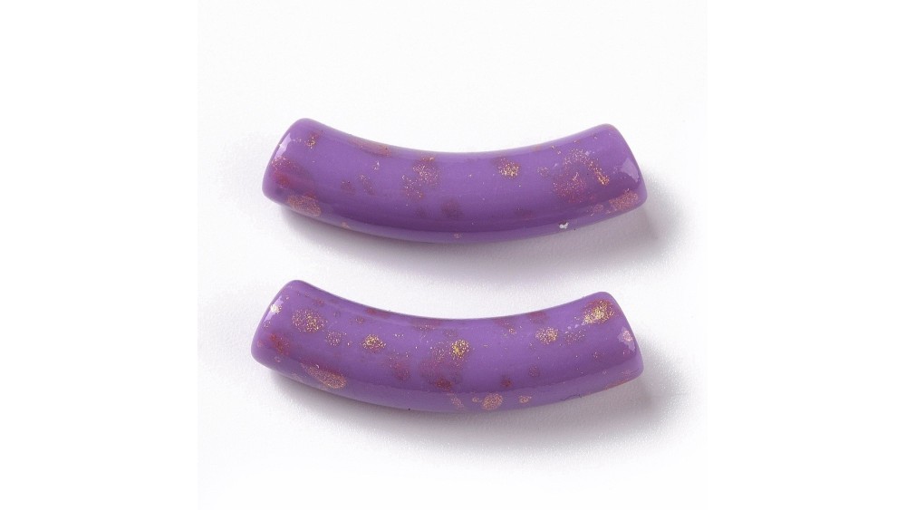 copy of Perles tubes en résine 35x13x11mm couleur mix