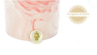copy of Pendentif en nacre naturelle et acier arbre de vie