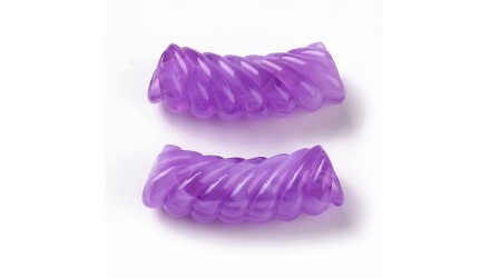 perle tube torsadée