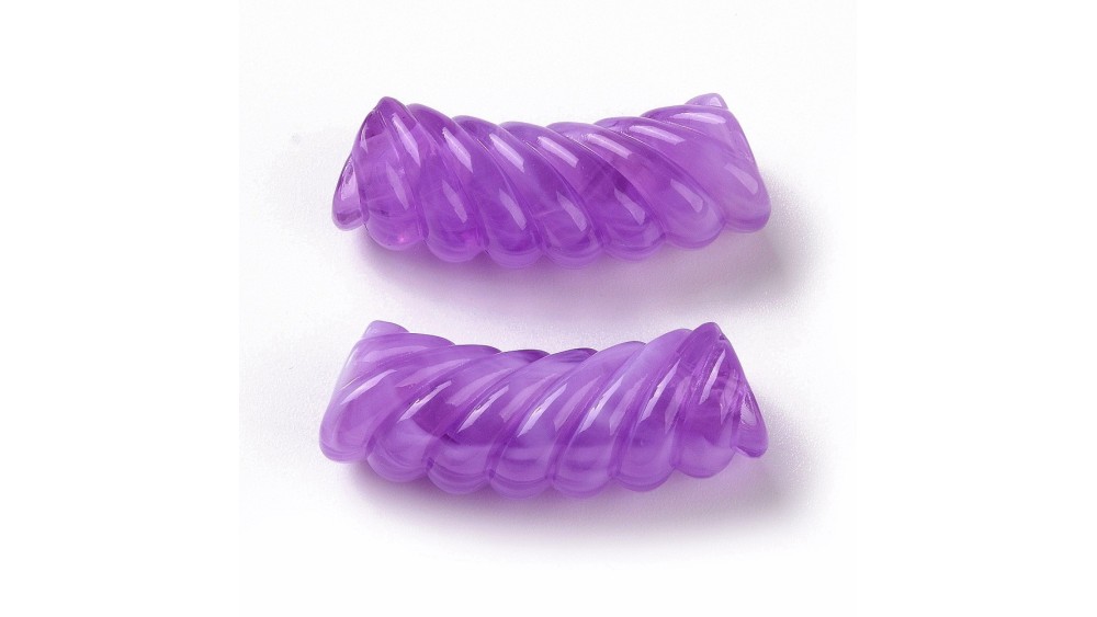 copy of Perles tubes en résine 35x13x11mm couleur mix