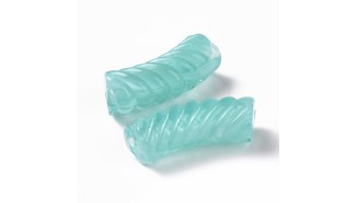 perle incurvée bleu