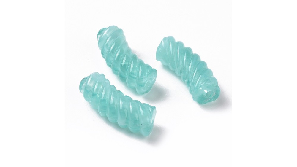 perle tube bleu