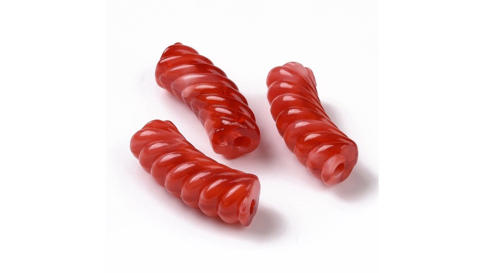 copy of Perles tubes en résine 35x13x11mm couleur mix